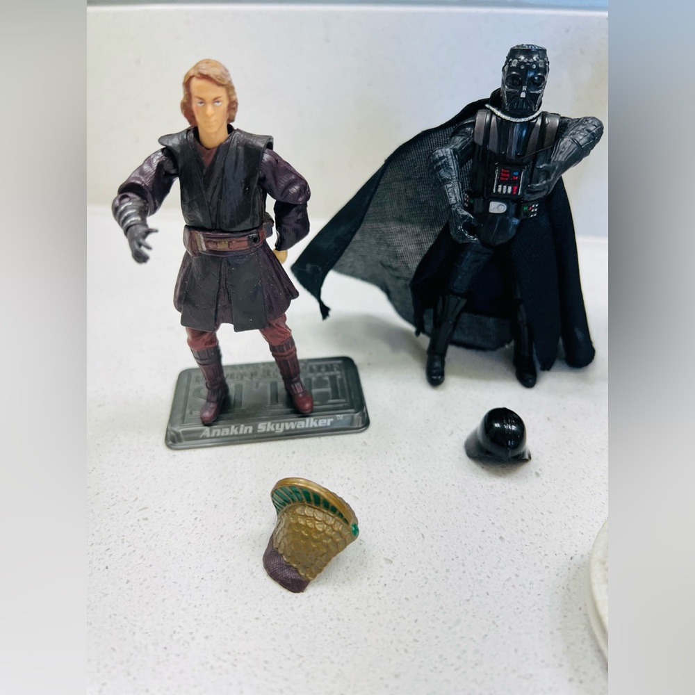 Star Wars Lot Including Chewbacca Yoda Darth Vader Anakin Skywalker Aayla Secura - Picture 3 of 9
